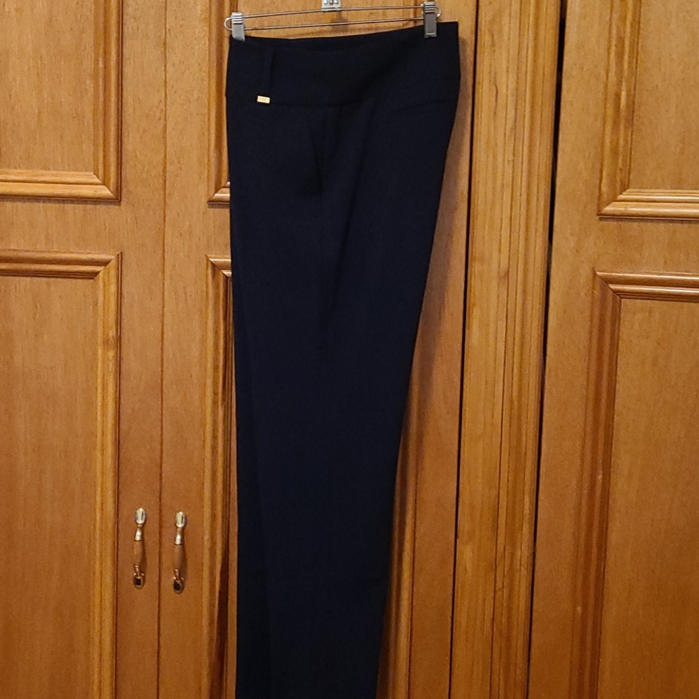 Navy wide waist band pants